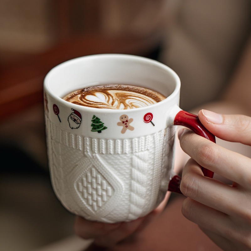 Coffee Tea Friends - 2 Pcs/Set Ceramic Espresso Cups 12oz