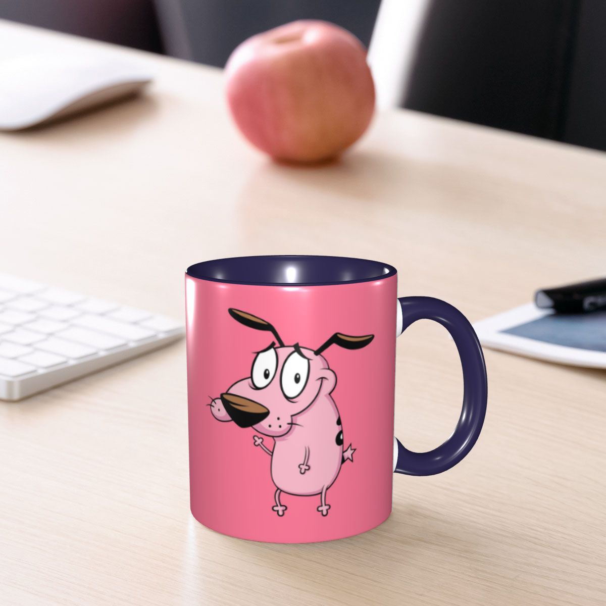 Coffee Tea Friends - Cowardly Dog C-Courage Cartoon Mug Funny
