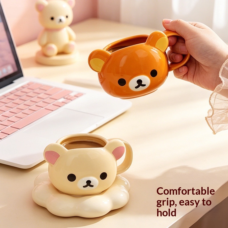 New Rilakkuma Ceramic Mug Cart - огляд і ціна Coffee Tea Mugs