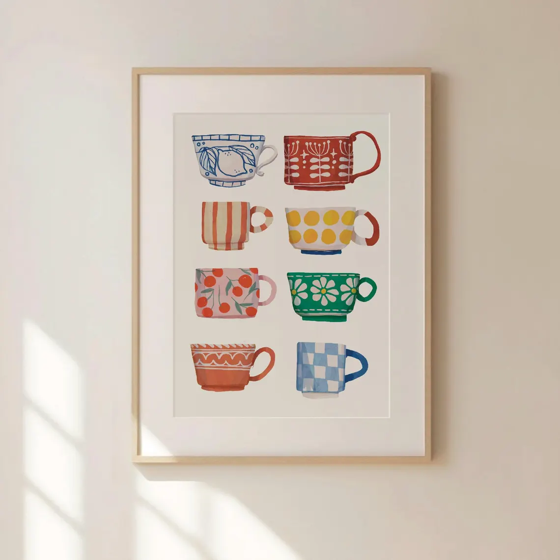 Tea Cup Print, Breakfast poste - огляд і ціна Coffee Tea Mugs