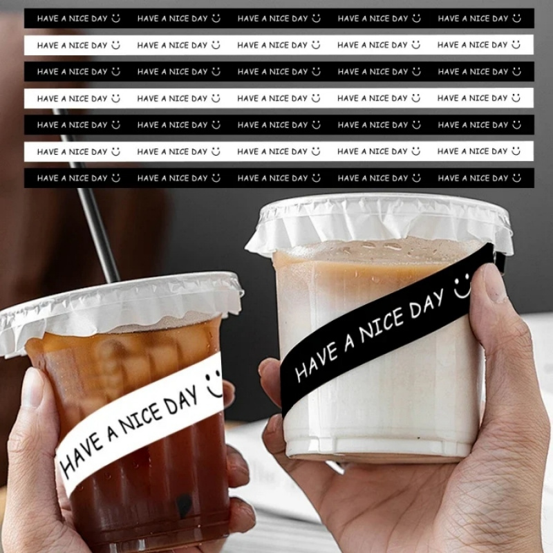 100Pcs HAVE A NICE DAY Smile F - огляд і ціна Coffee Tea Mugs