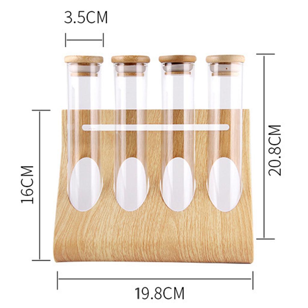 Glass Tube Storage Rack Visibl - огляд і ціна Coffee And Tea Glass