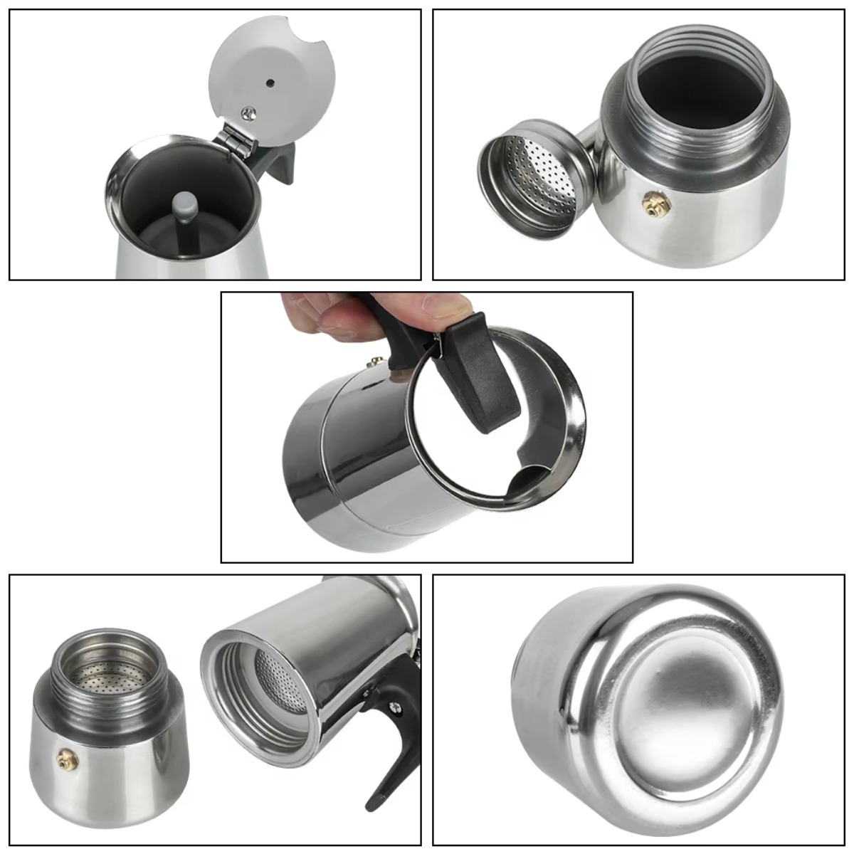 Portable Mocha Coffee Pot Stai - огляд і ціна Coffee Tea Espresso