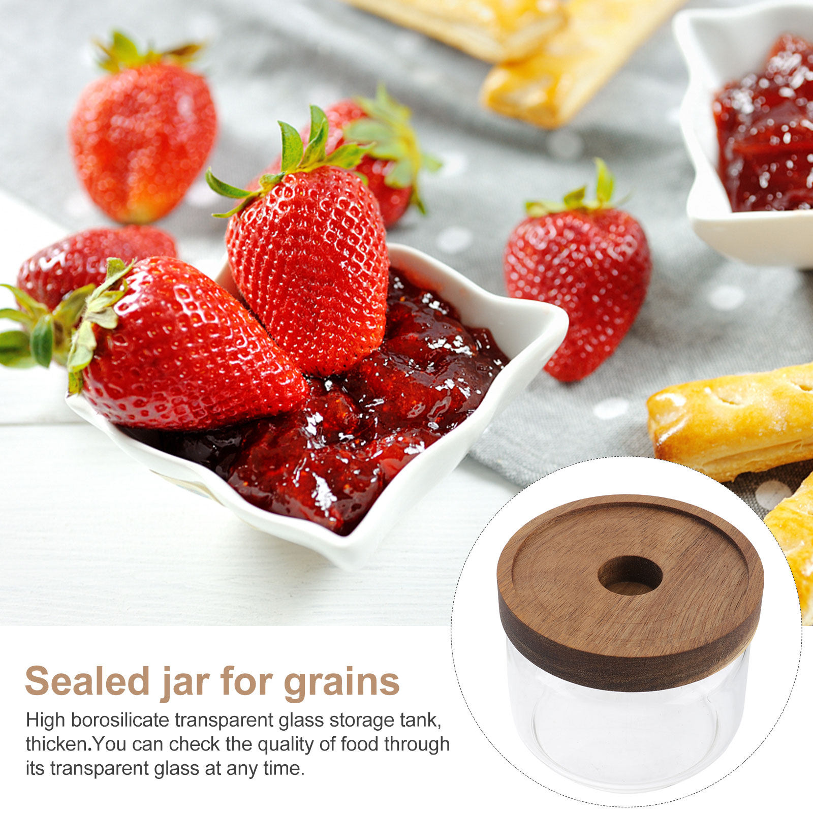Glass Sealed Food Storage Jars - огляд і ціна Coffee And Tea Glass