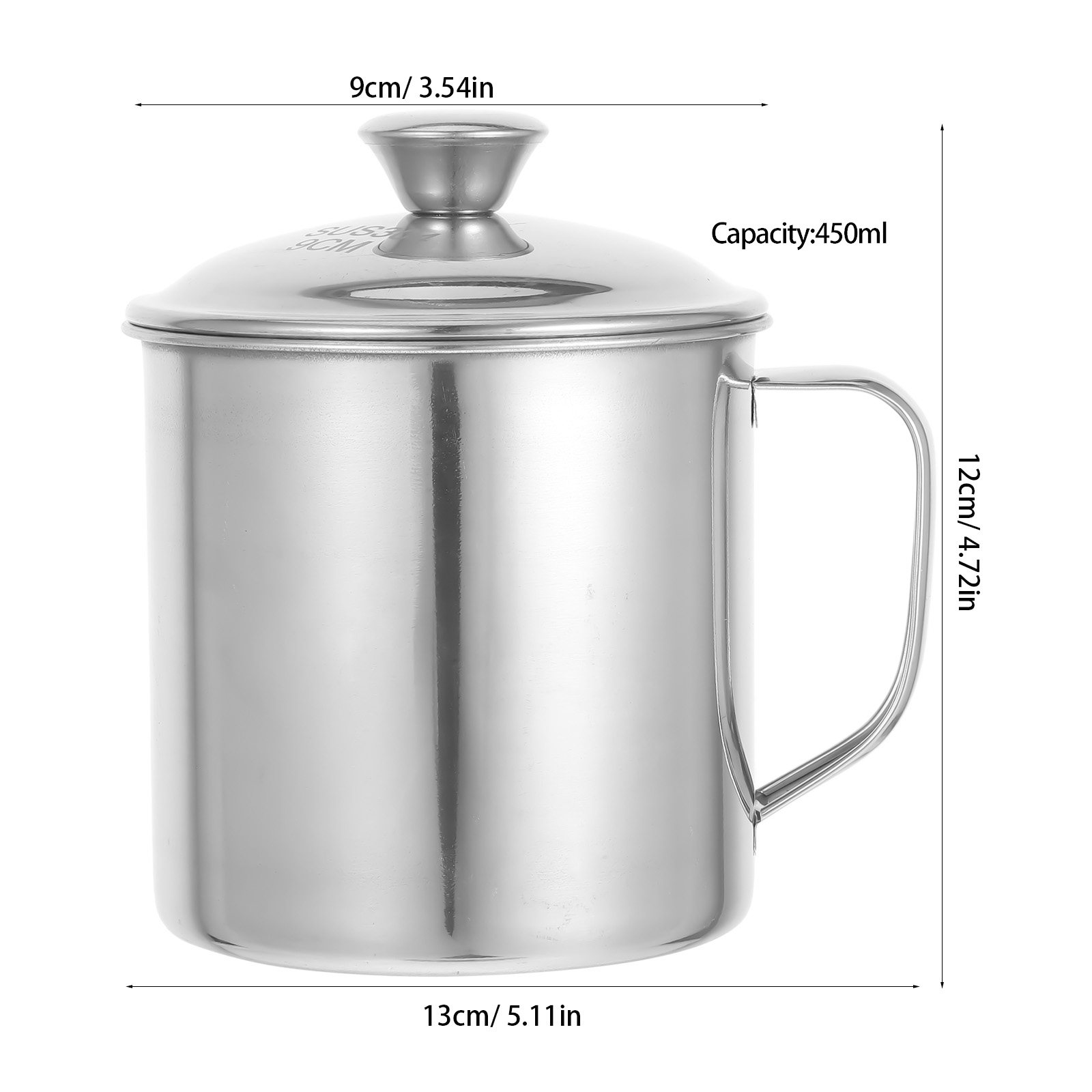 Stainless Steel Cup With Lid R - огляд і ціна Coffee Tea Mugs