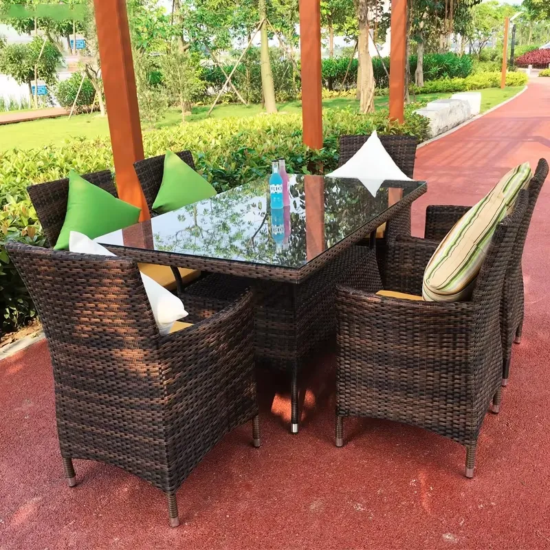 Outdoor Rattan Table and Chair - огляд і ціна Coffee Tea For Garden