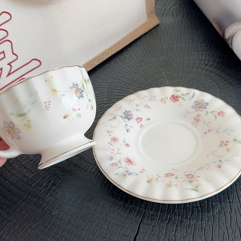 Gold-drawing Floral Print Coff - огляд і ціна Coffee Tea Drawing