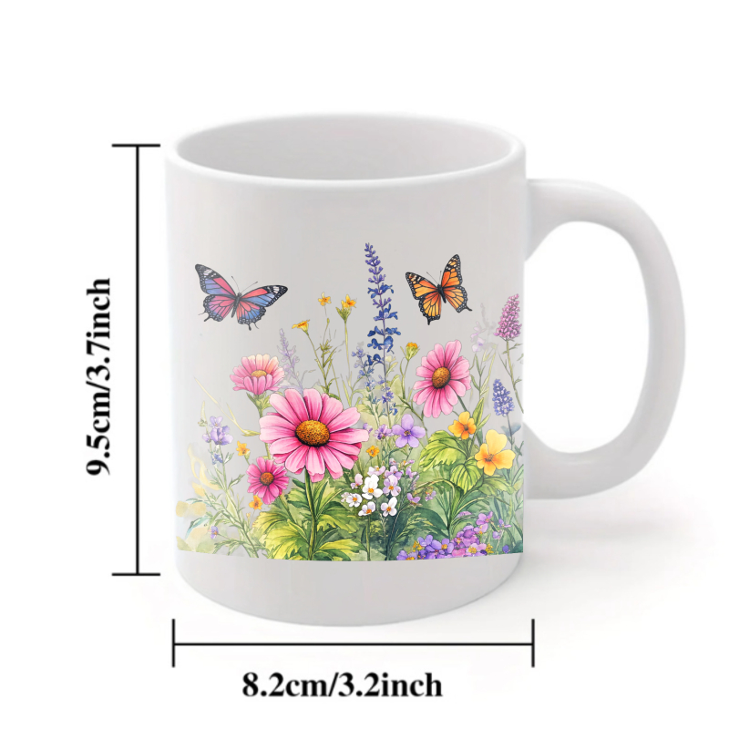 Ceramic cup white flower garde - огляд і ціна Coffee Tea For Garden