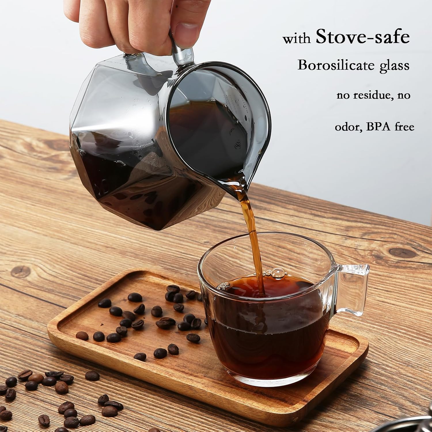 Magpie Glass Coffee Pot For V6 - огляд і ціна Coffee And Tea Glass