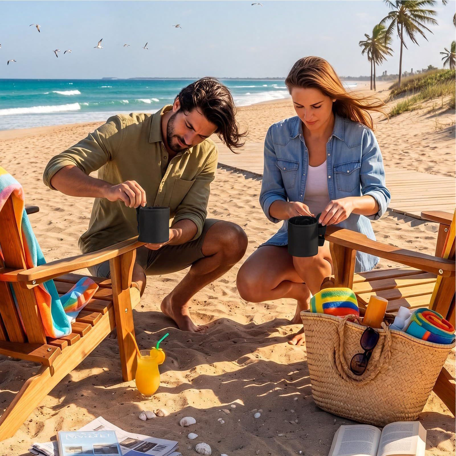Beach Chair Cup Holder 600d Ox - огляд і ціна Coffee Tea Mugs