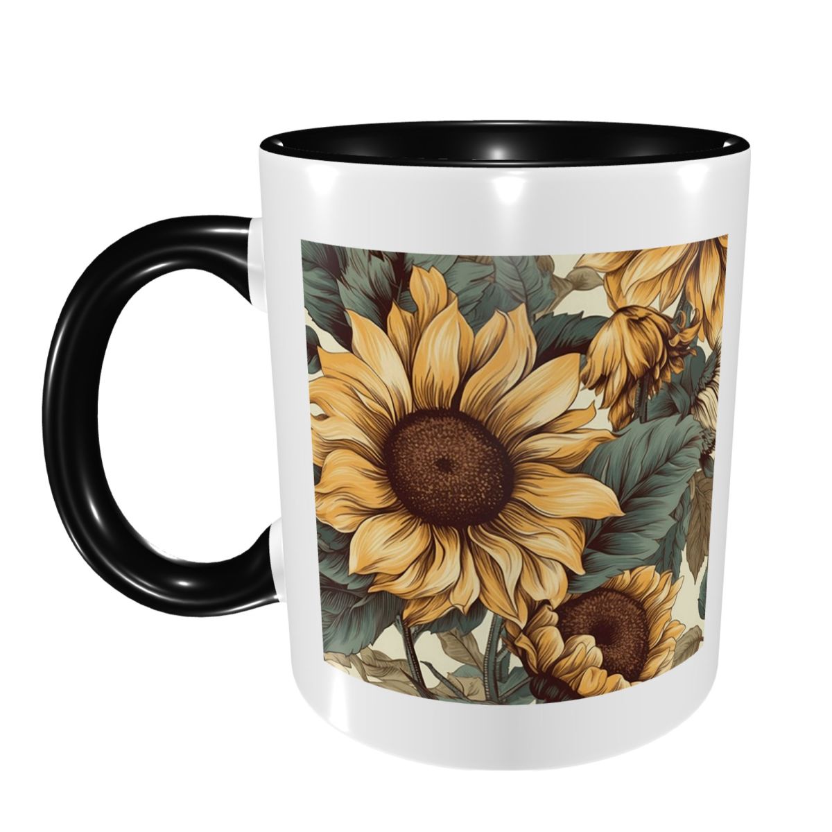 Golden Sunflower Cluster Vinta - огляд і ціна Coffee Tea Drawing