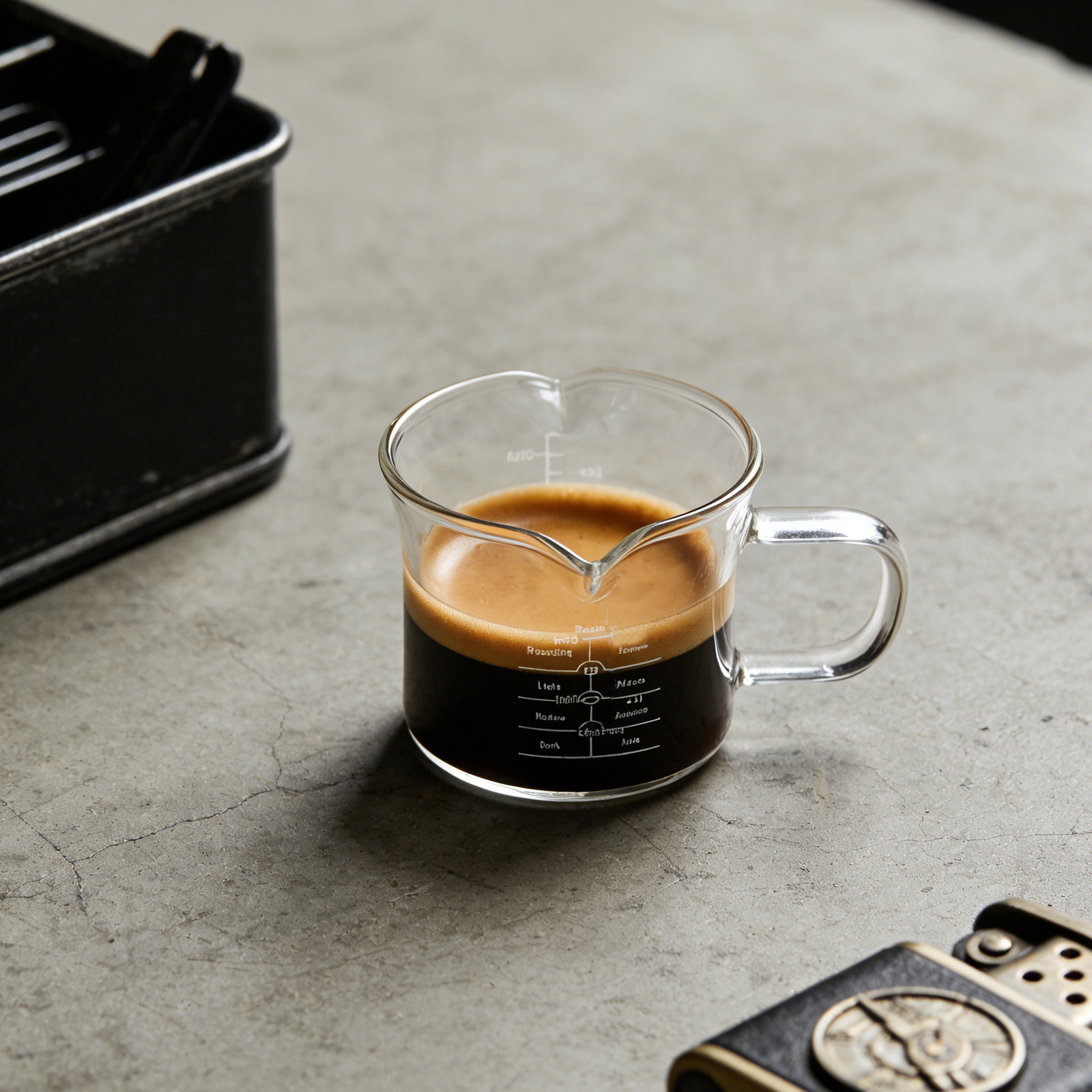 Double Spout Glass Measuring C - огляд і ціна Coffee Tea Espresso