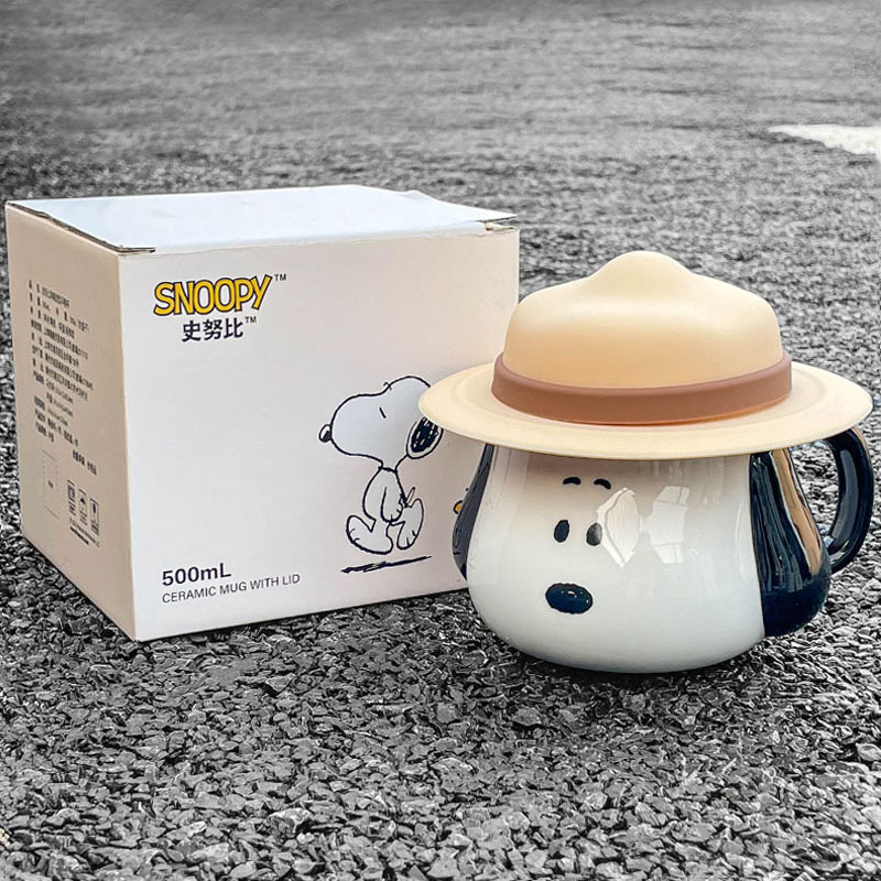 Snoopy Ceramic Mug Kawaii Cart - огляд і ціна Coffee Tea Friends