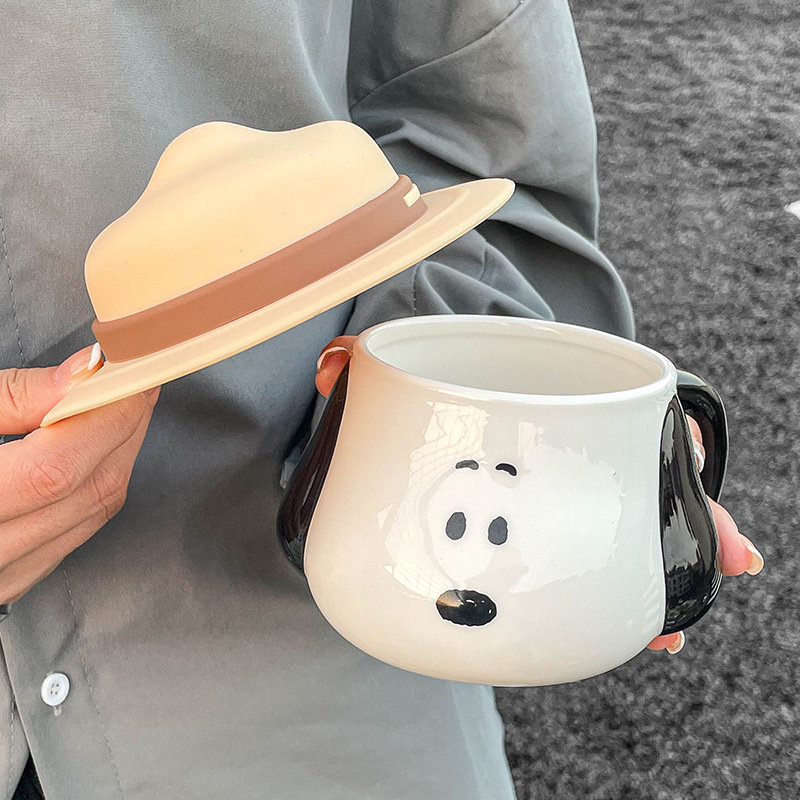 Snoopy Ceramic Mug Kawaii Cart - огляд і ціна Coffee Tea Friends