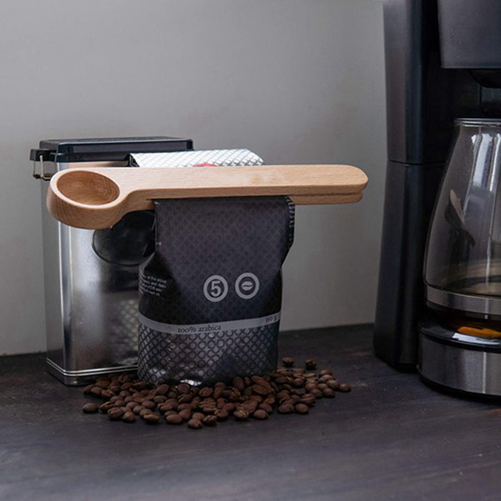 AA81-10 Pcs Wooden Coffee Scoo - огляд і ціна Coffee Tea Espresso